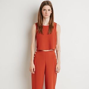 ❌ SOLD F21 Rust Crop Top